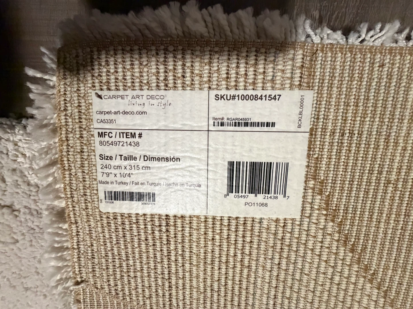 large carpet 7’9”x 10’4” (240x315 cm) - photo 4