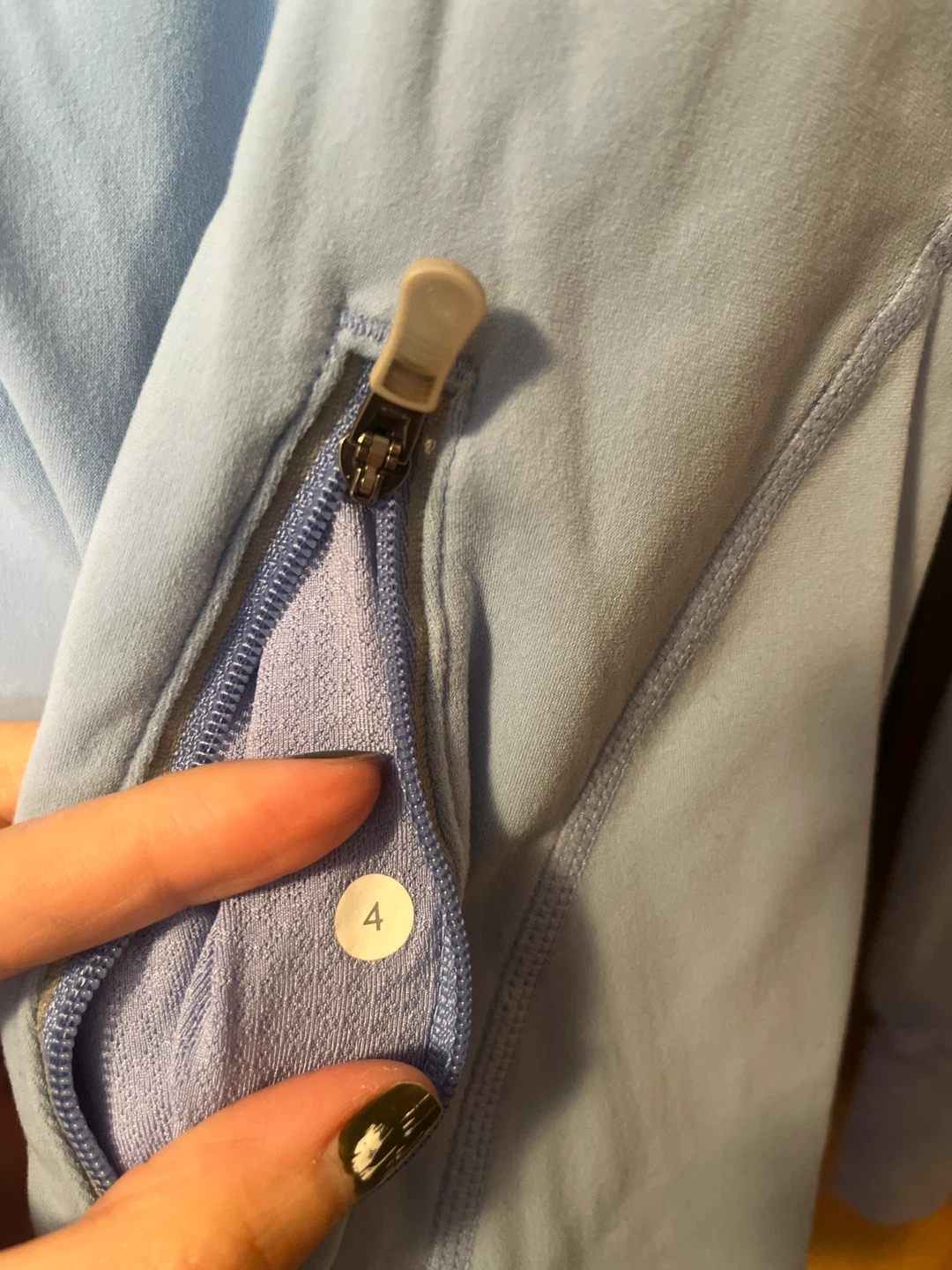 Lululemon Light Blue Hoodie Size 4 - photo 3