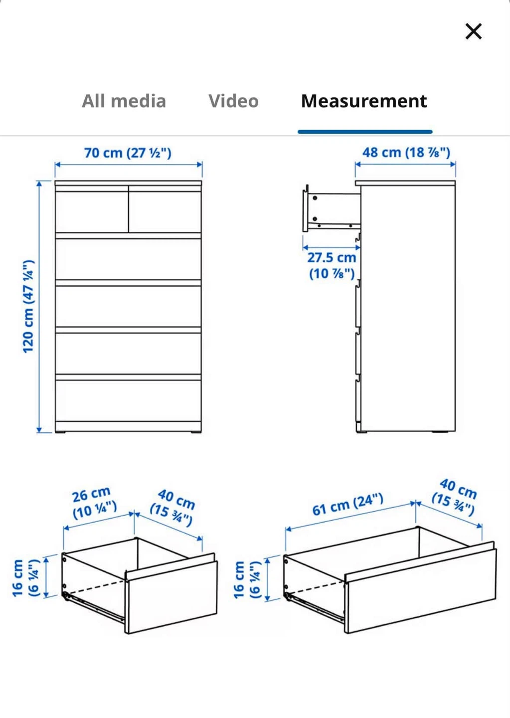 Black 6-Drawer Dresser - photo 5