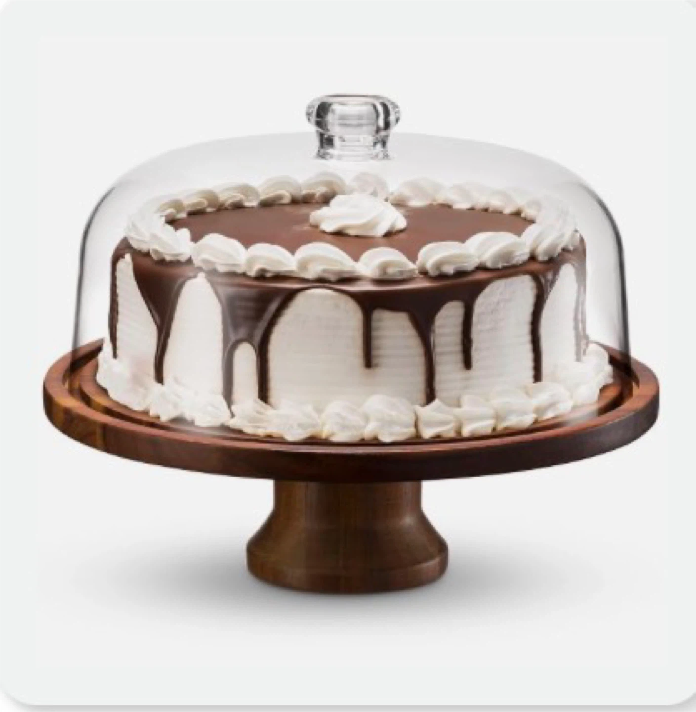 Wood Cake/Bread Stand