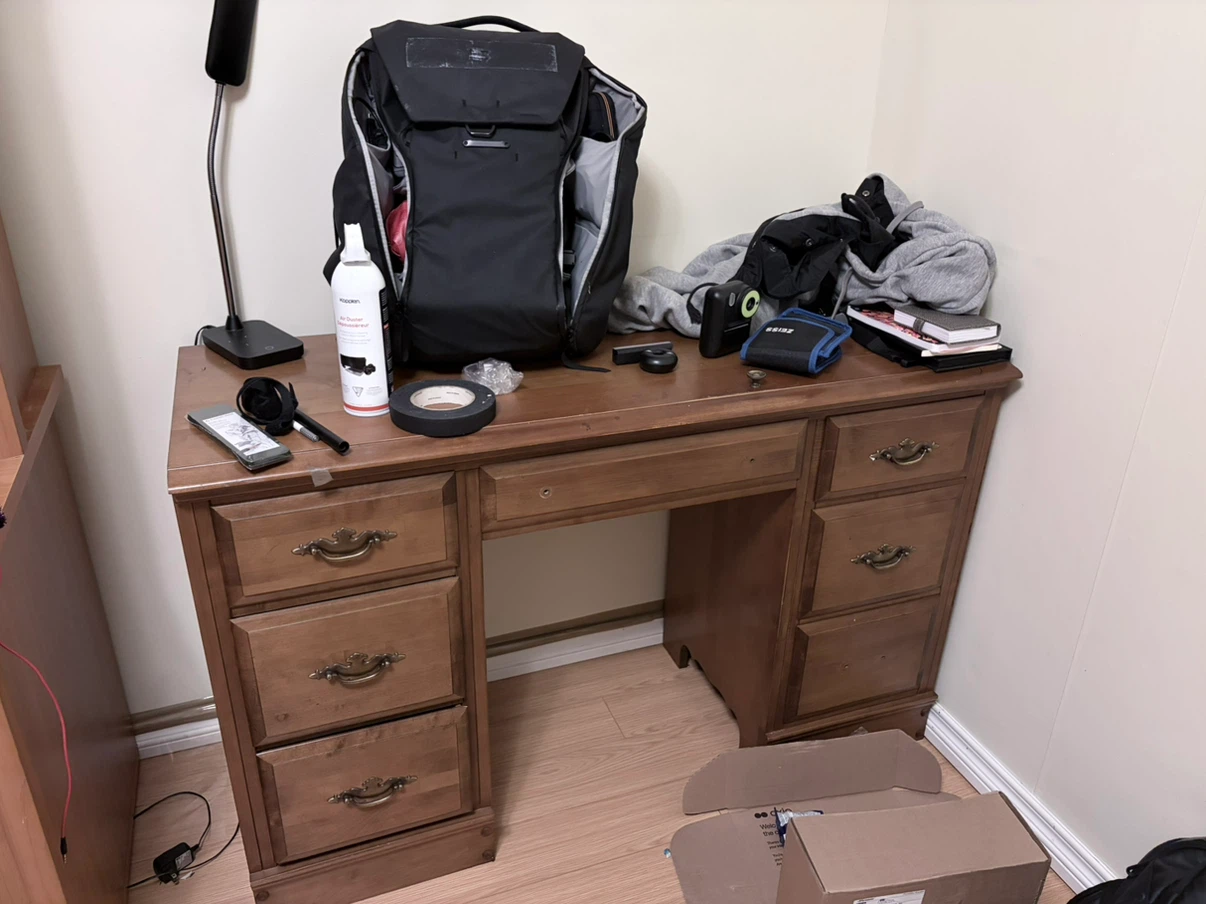 Wooden desk