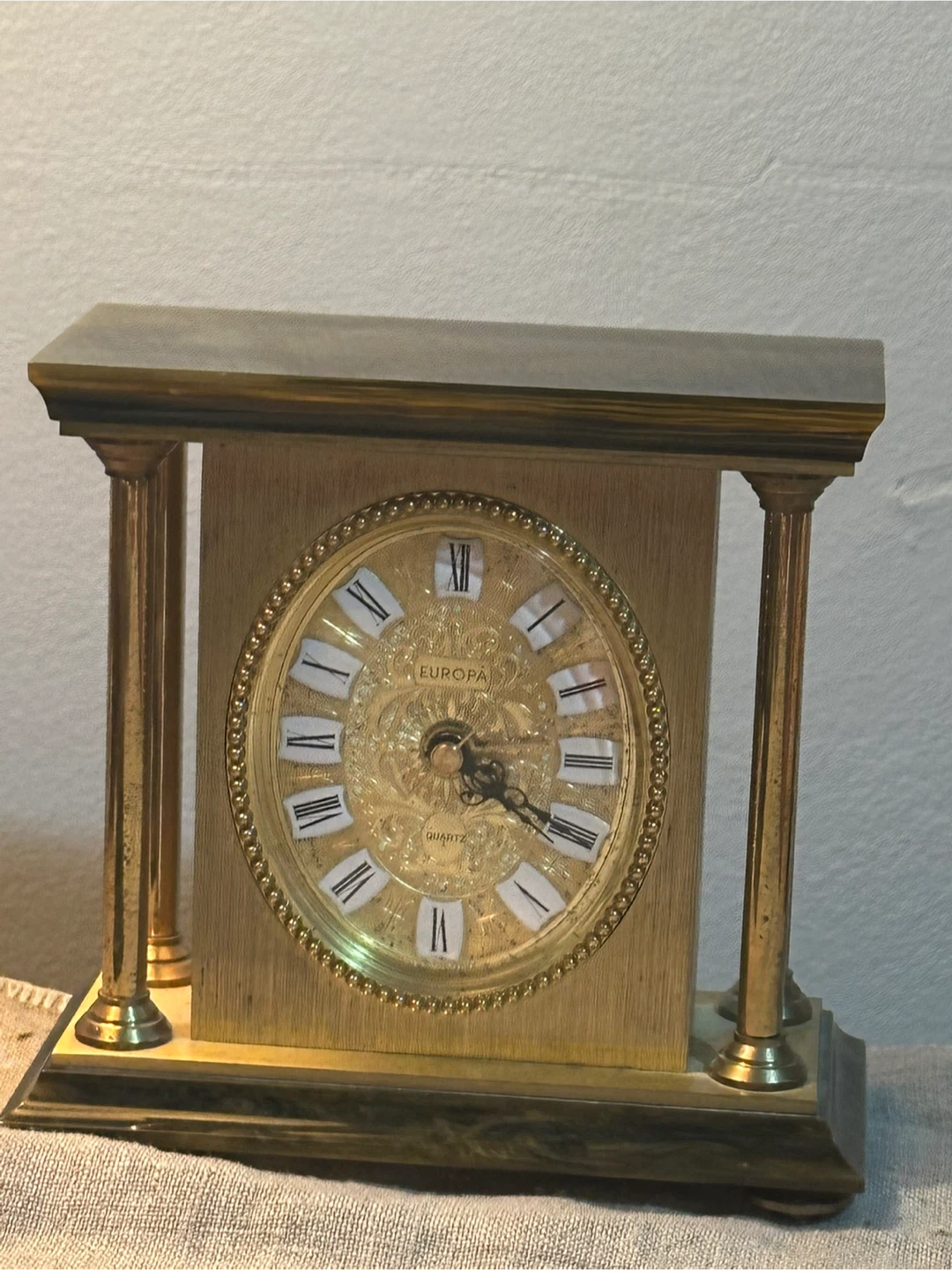 vintage Europa quartz carriage clock