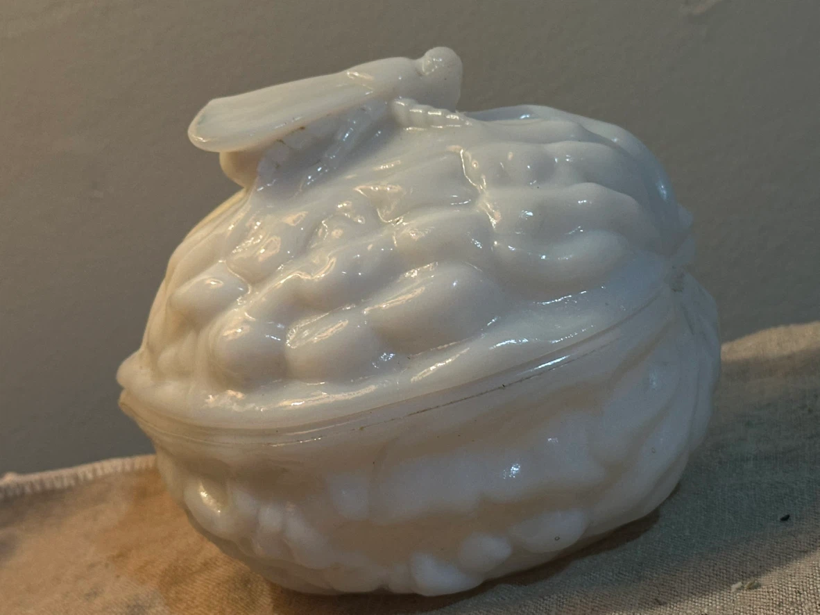 Antique French Vallerysthal Walnut Trinket Dish - photo 3