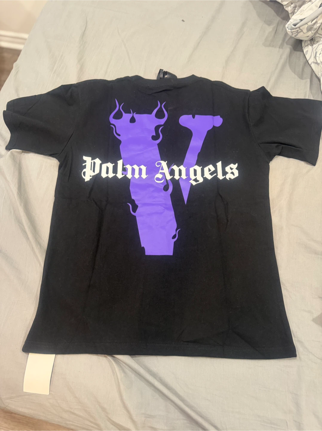 VLONE x Palm Angels Black Graphic T-Shirt - photo 2