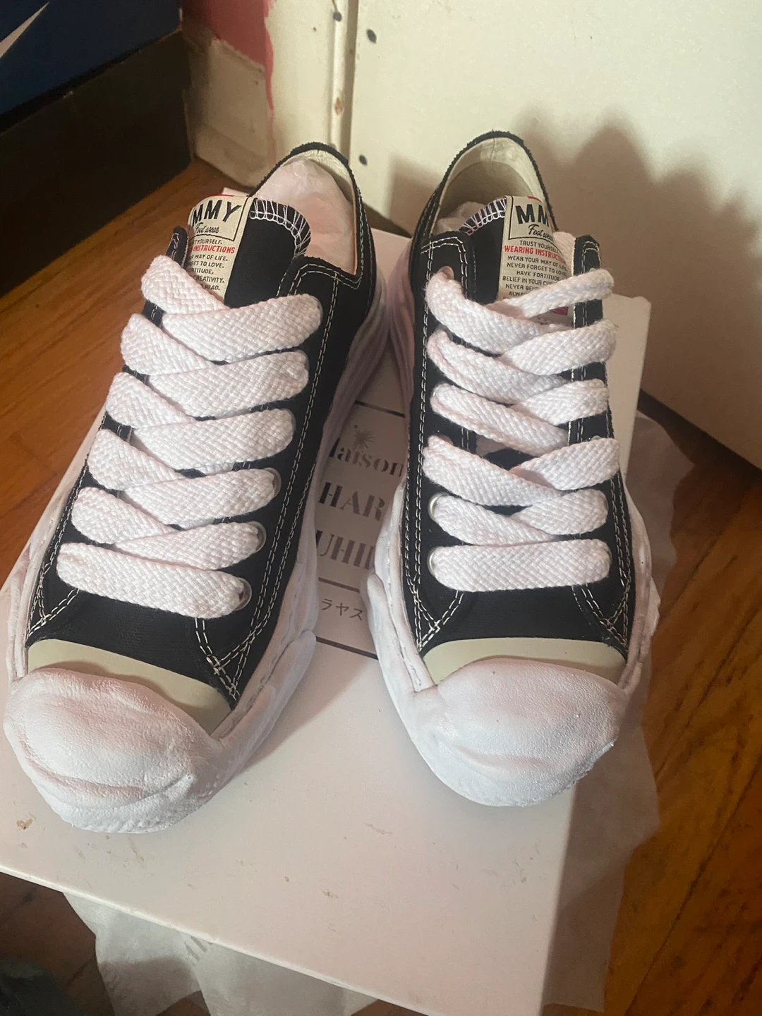 Maison Mihara Yasuhiro Hank OH Sole Canvas Low (Black)