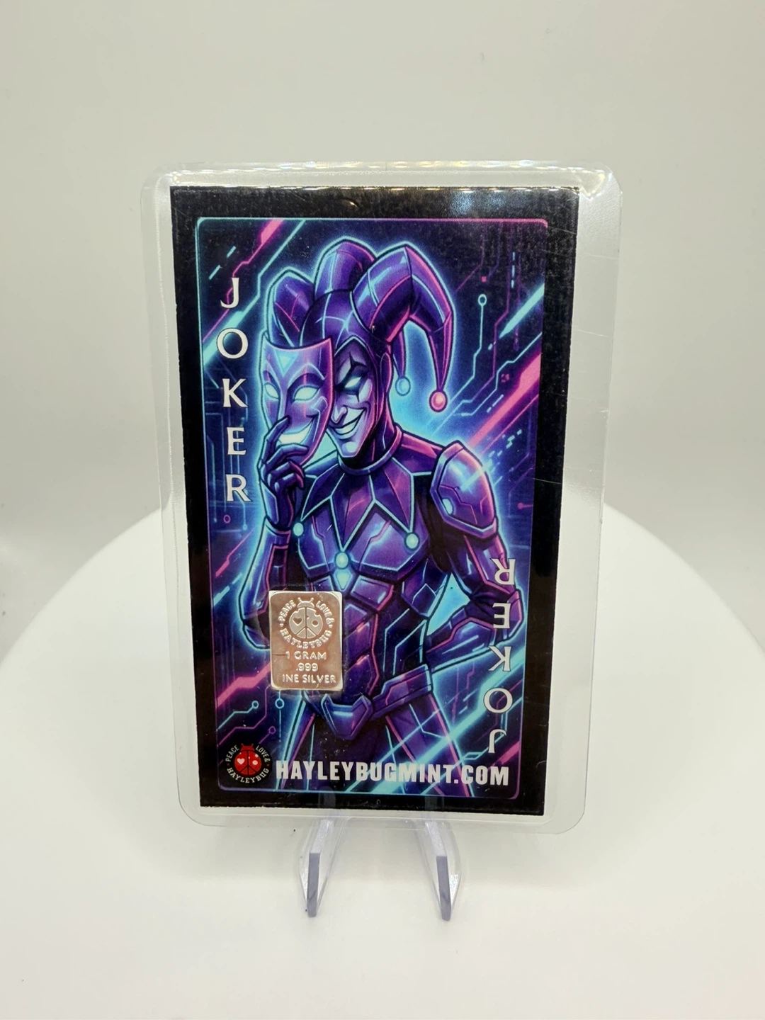 2026 Hayleybug Mint JOKER 1 Gram .999 Silver Rare Mintage! - photo 2