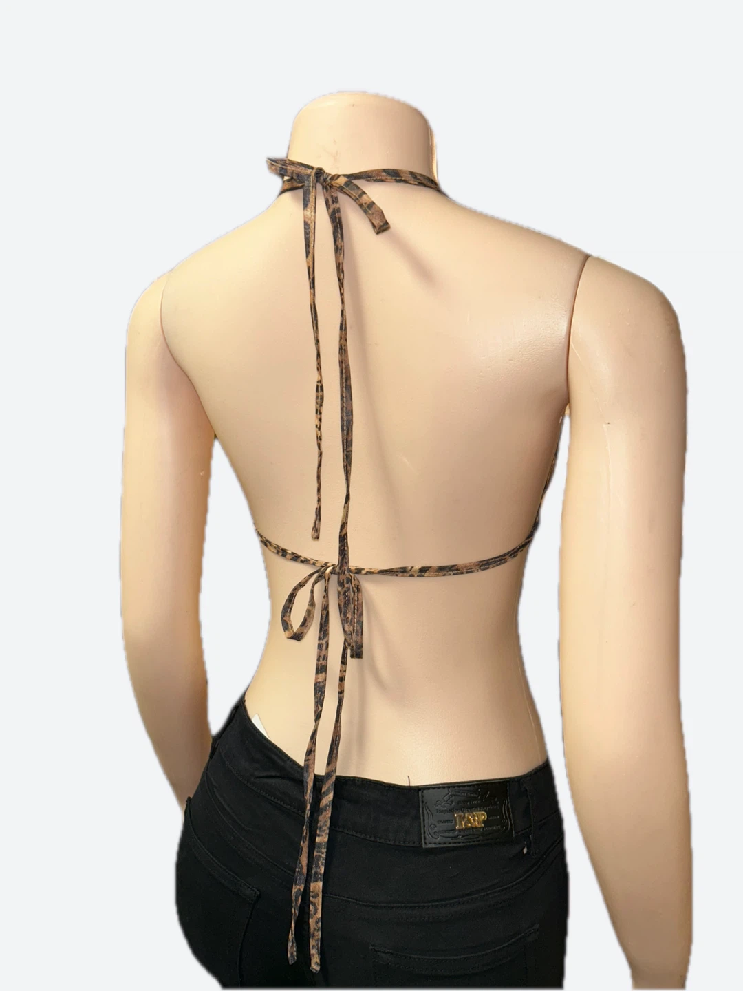Women's Animal Print Halter Top - photo 3