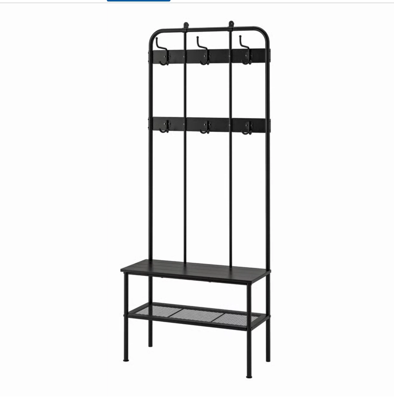 IKEA Hallway Stand with Shoe Rack - Black