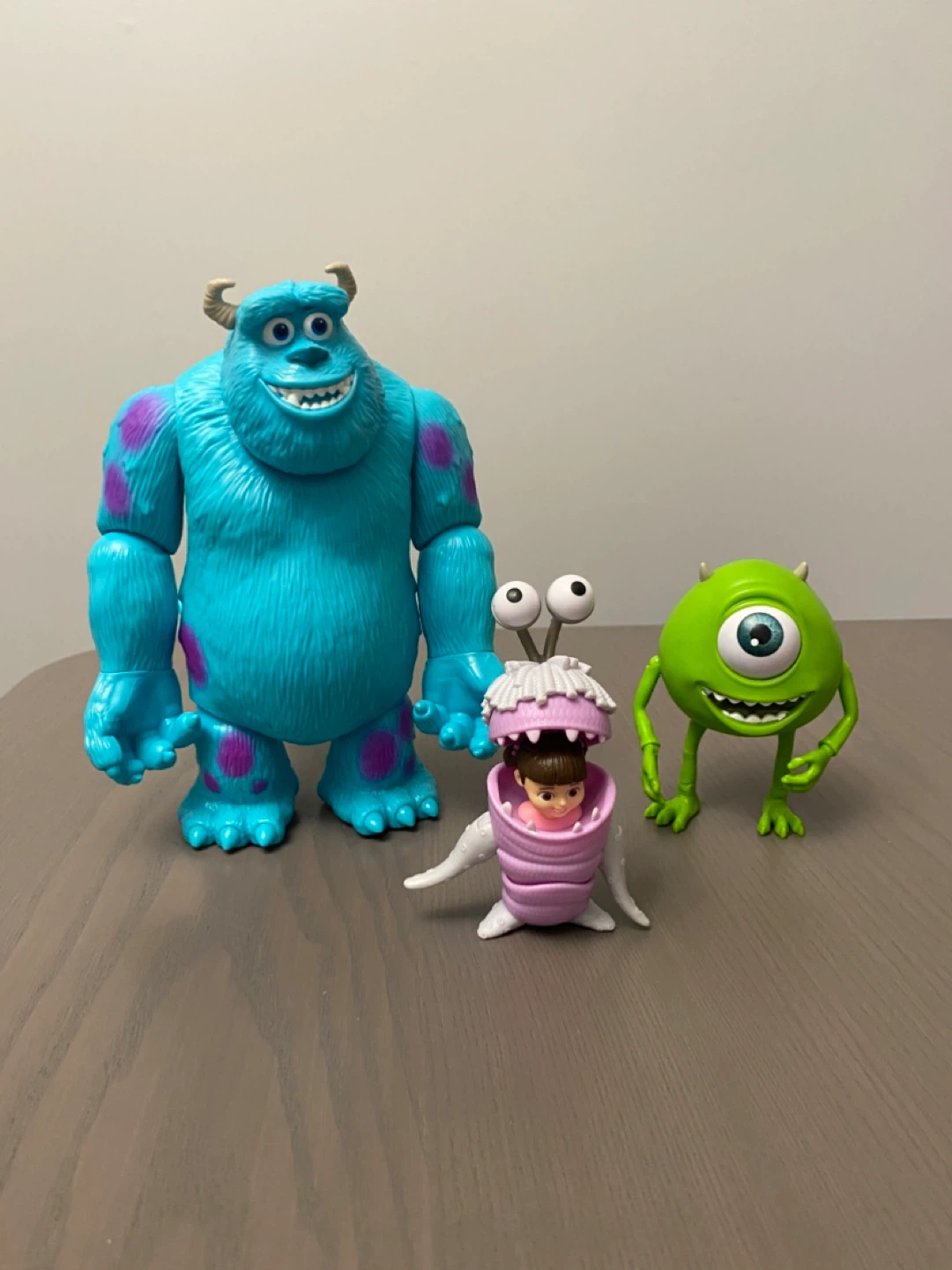 Monsters Inc. Toy Figures Set - Sulley, Mike, and Boo