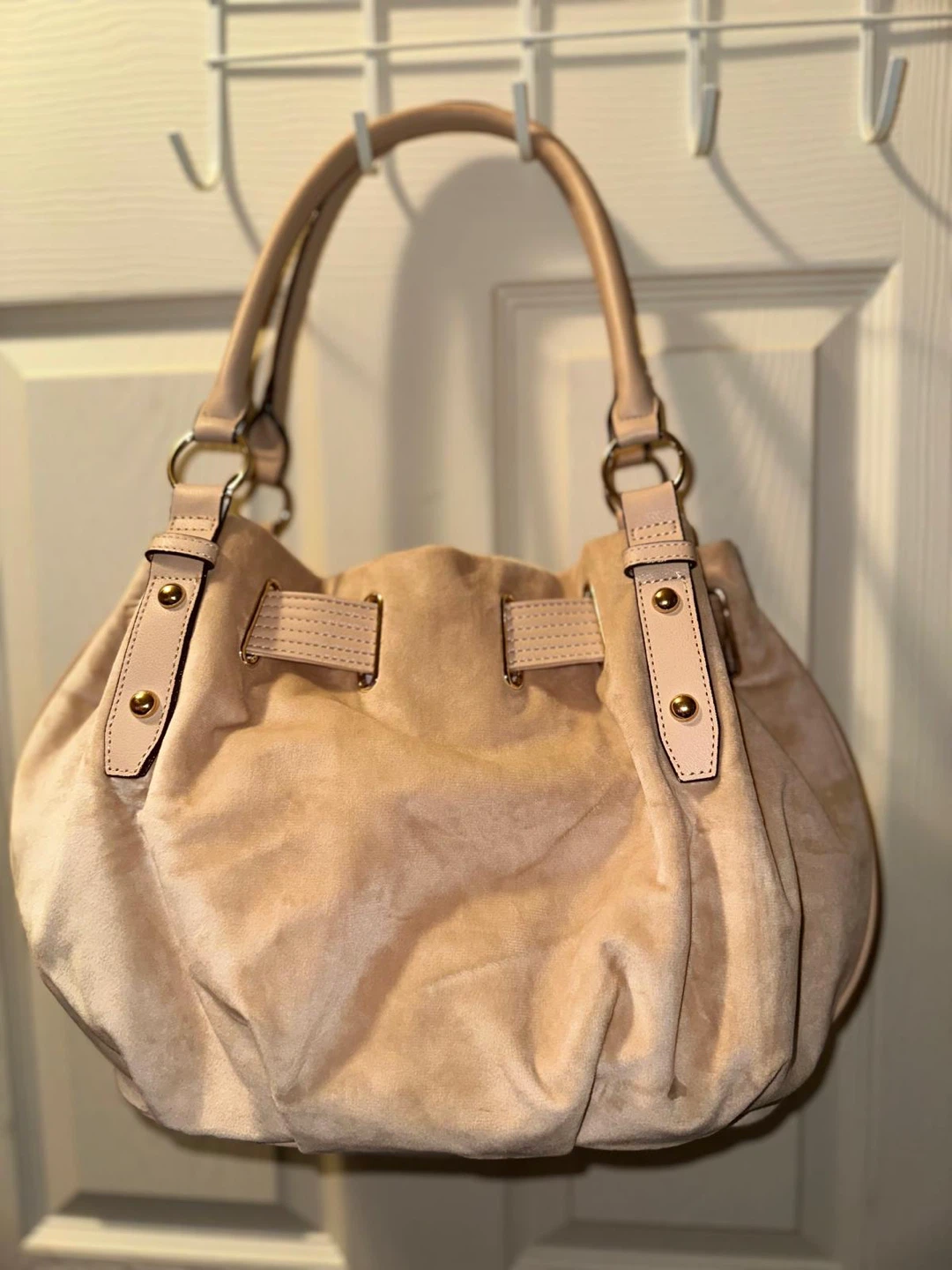 Juicy Couture Royal Tote Beige Daydreamer Velour - photo 2