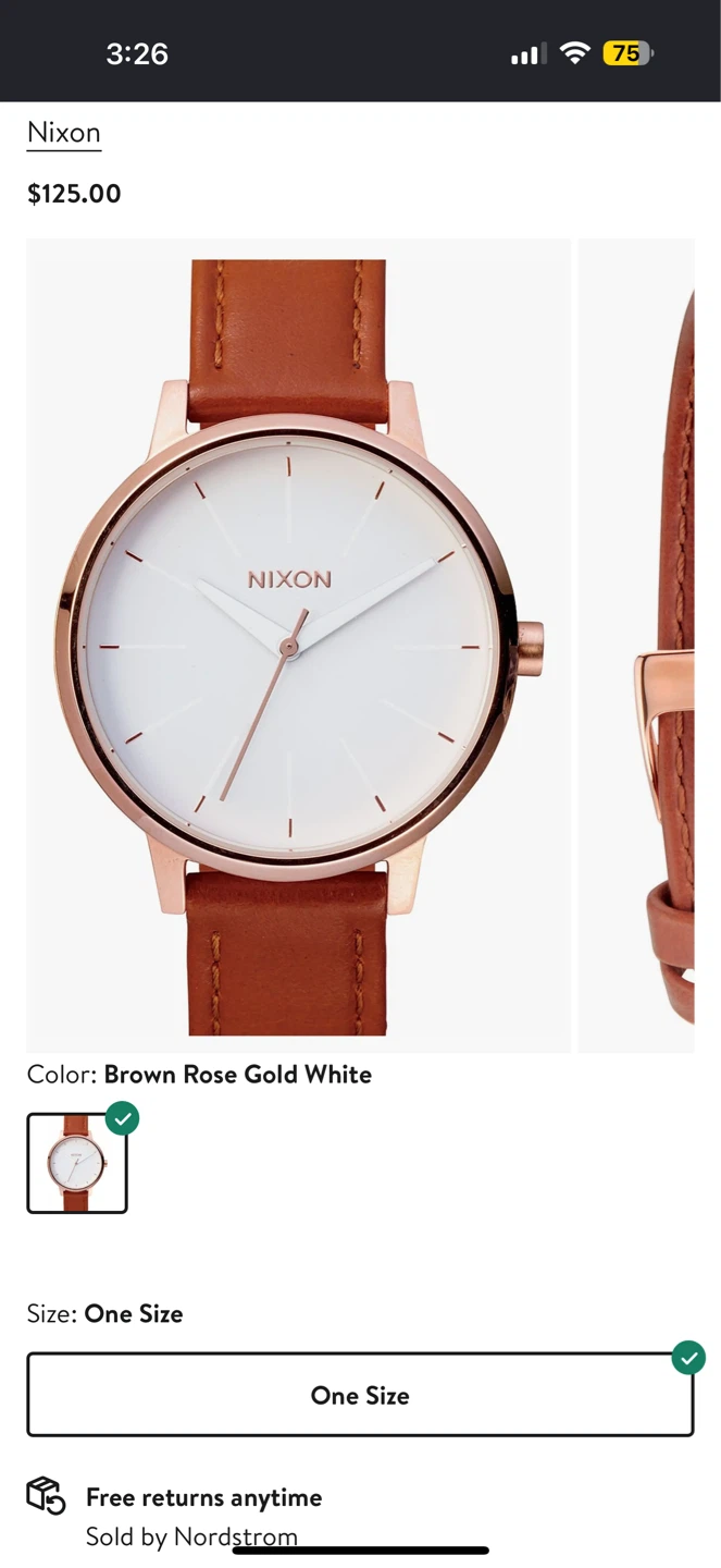 Nixon Watch - Brown Rose Gold White - photo 3