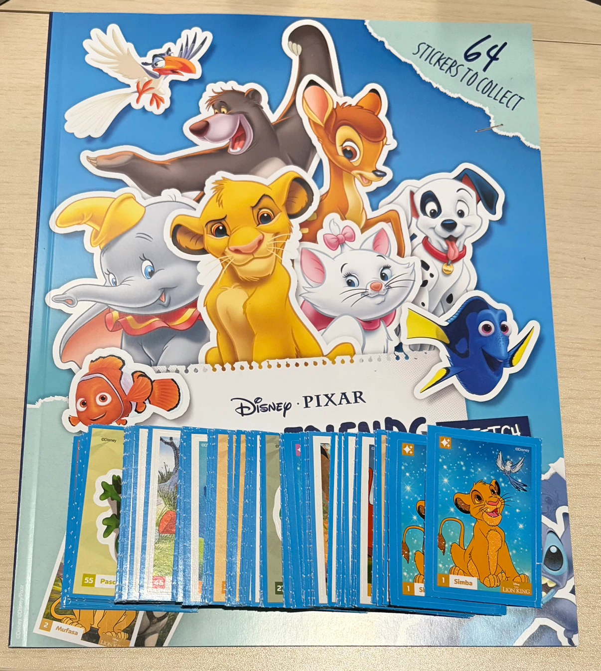 Disney Pixar Sticker Collection Book - 64 Stickers to Collect