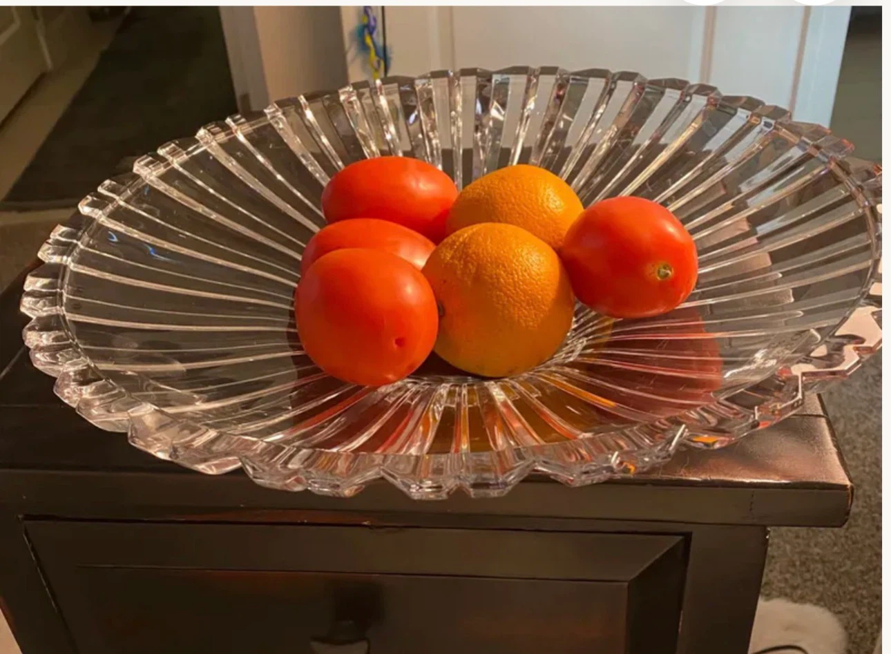 VTG Large Centerpiece Crystal Bowl  Heavy 15” - photo 5