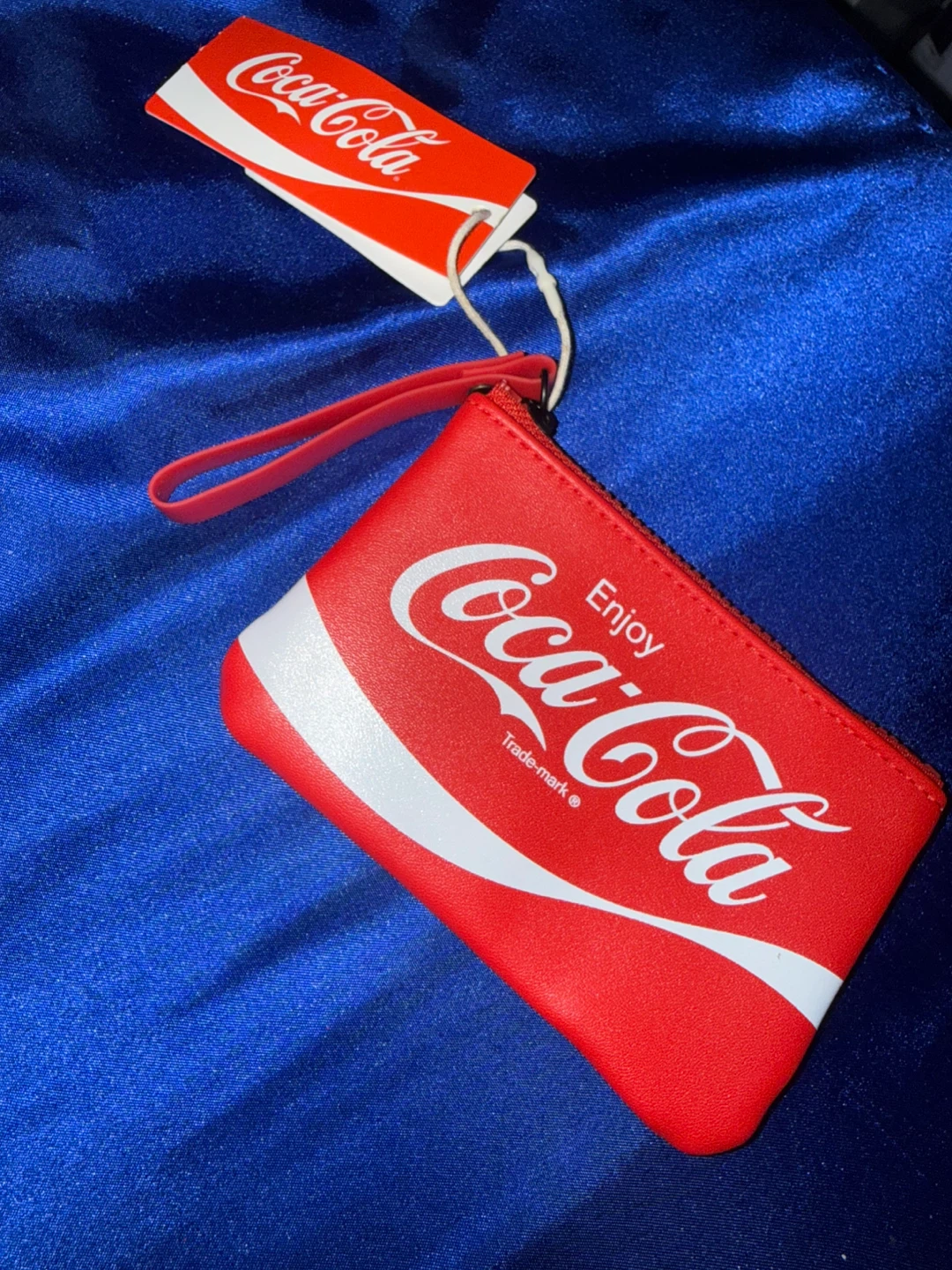 Coca-Cola Red Coin Purse Pouch with Wrist Strap