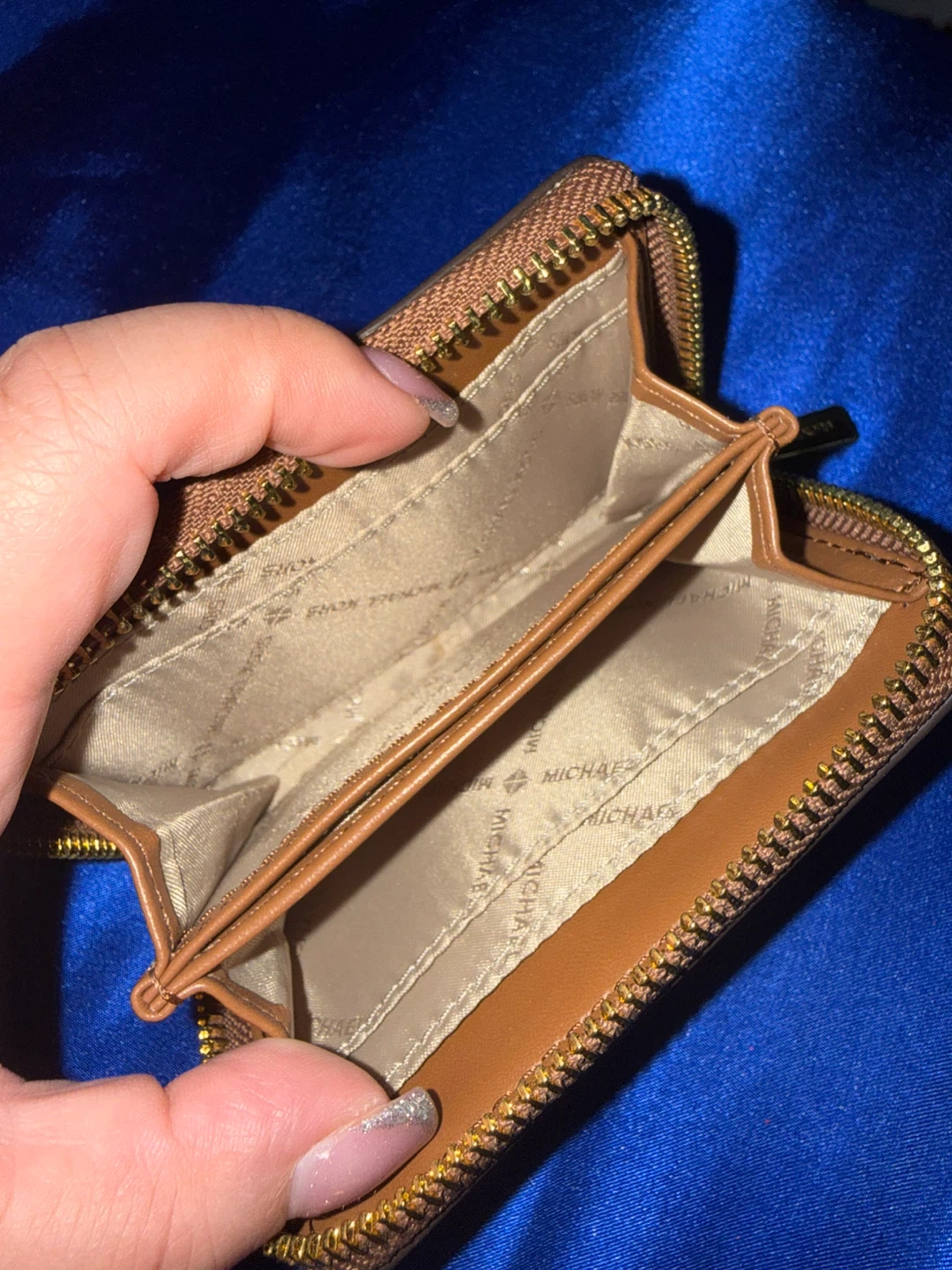 Michael Kors Brown Monogram Zip Coin Pouch - photo 2