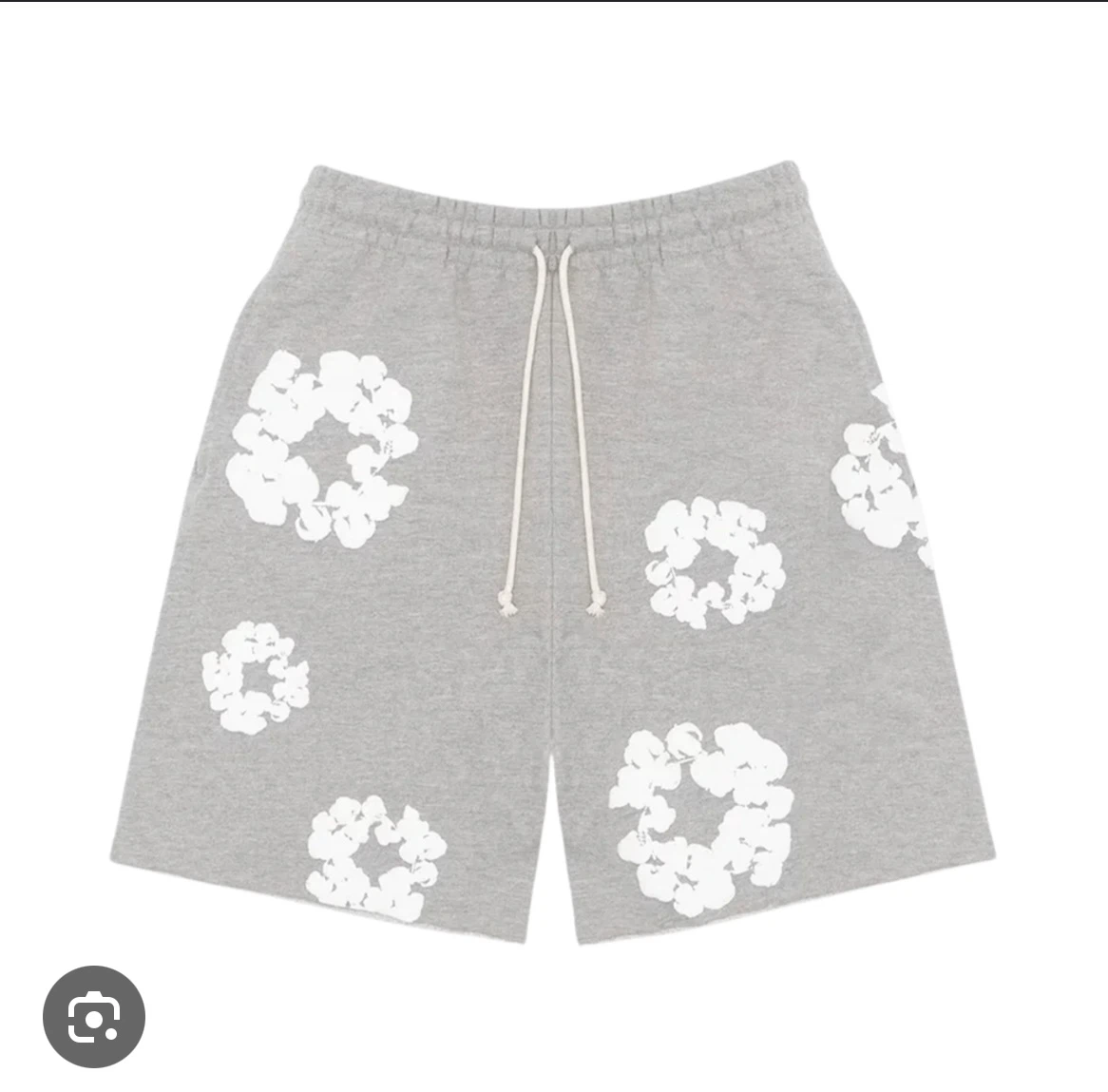 Grey denim tears shorts