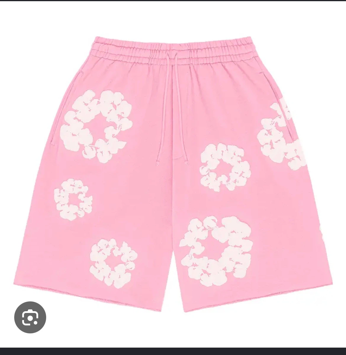Pink denim tears shorts