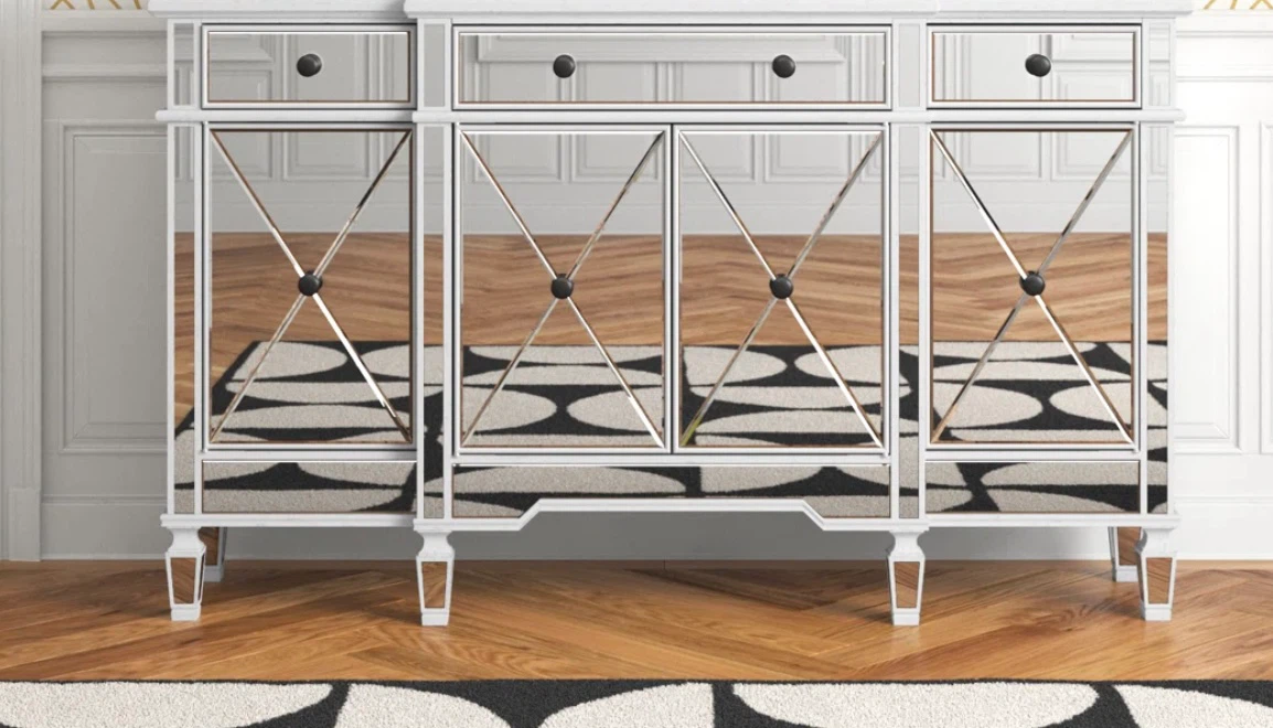 Mirrored Buffet Cabinet