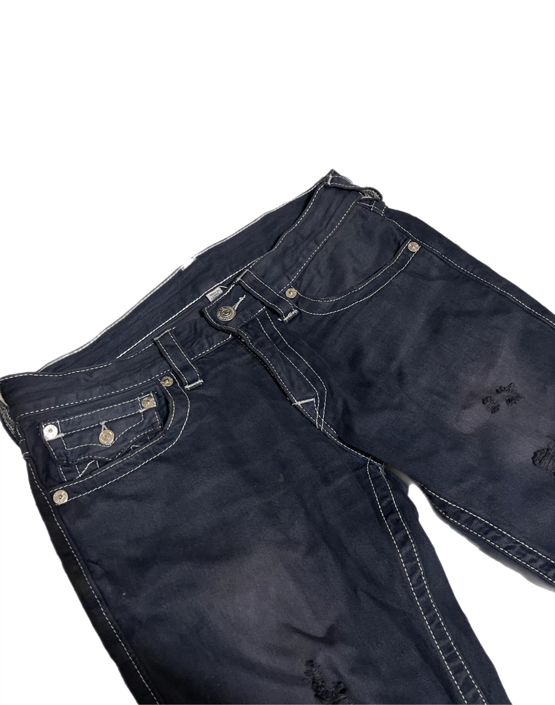 True Religion Jeans Distressed Dark Wash - photo 3