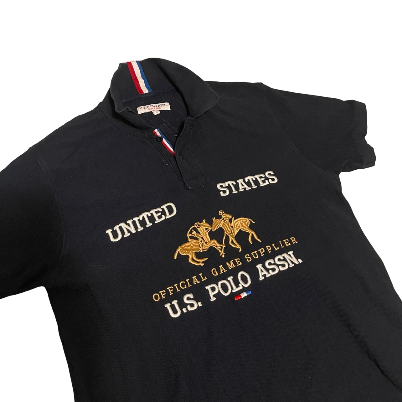 U.S. Polo Assn. Men's Polo Shirt - Dark Blue, Size M - photo 2