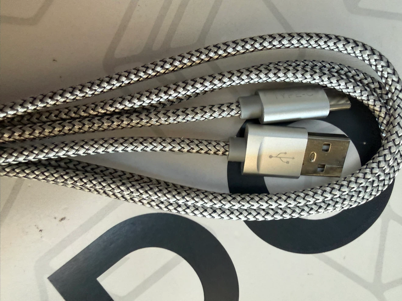 Braided USB Charging Cable with Multiple Connectors - photo 3