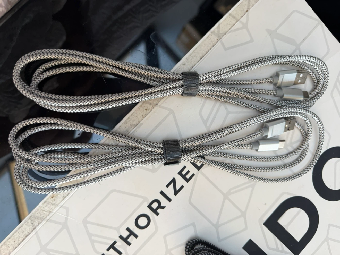 Braided USB Charging Cable with Multiple Connectors - photo 4
