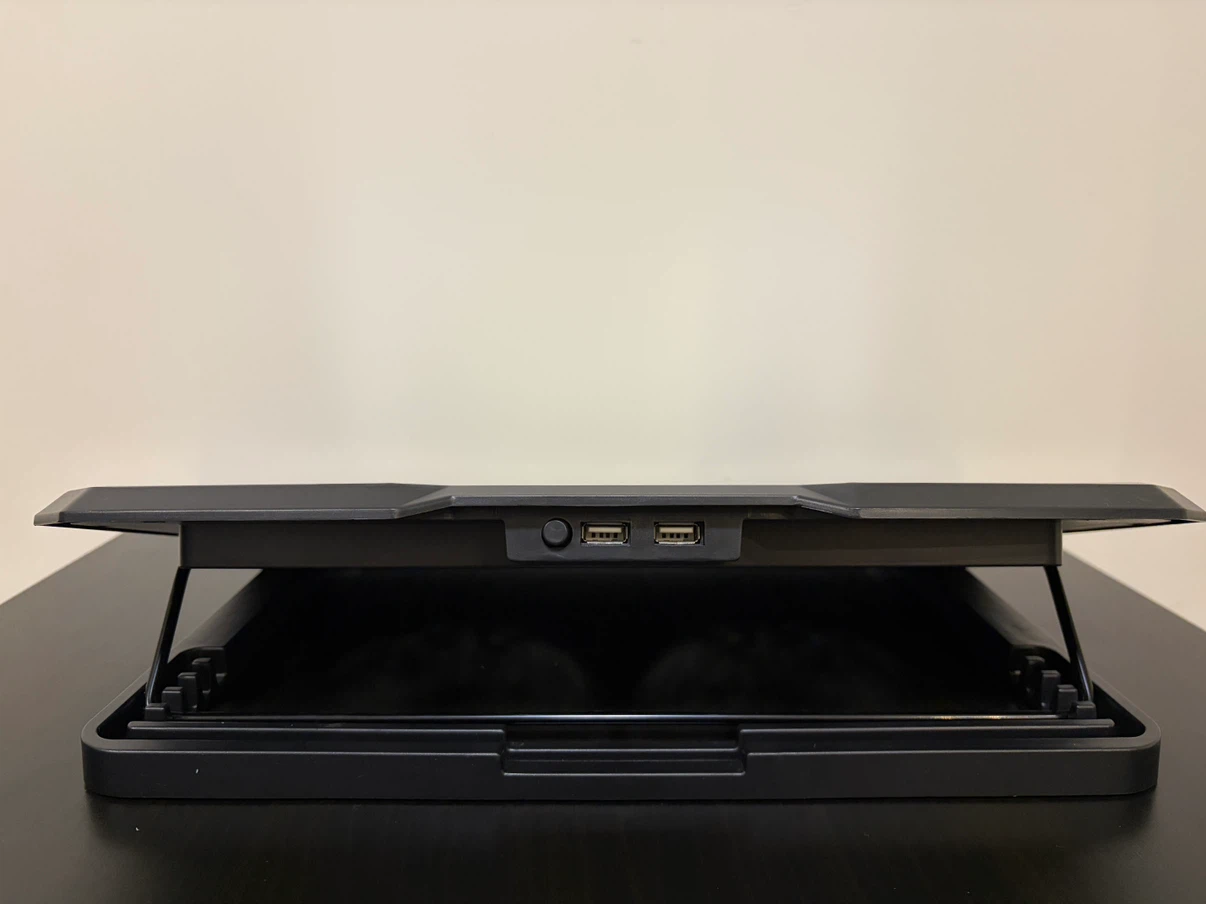 Laptop Cooling Pad & Adjustable Stand (Dual Fans / Blue LED) - photo 5