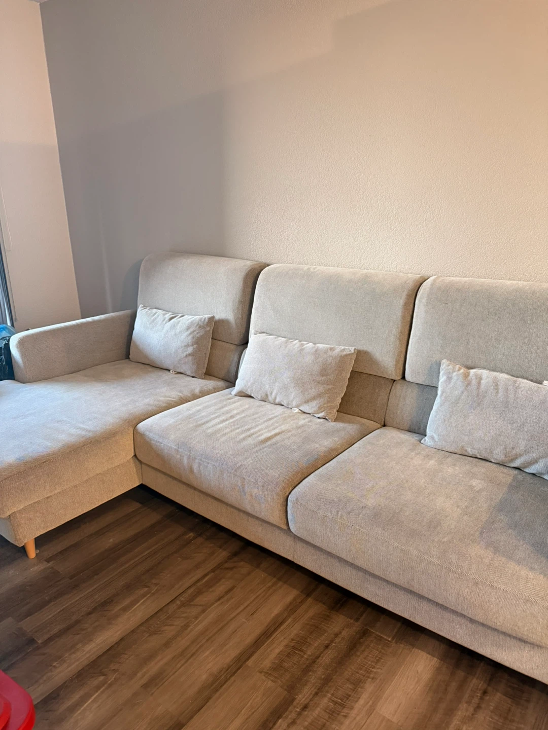Sectional Couch with Pillows