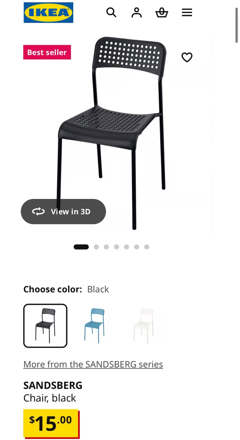 2 IKEA SANDSBERG Chairs