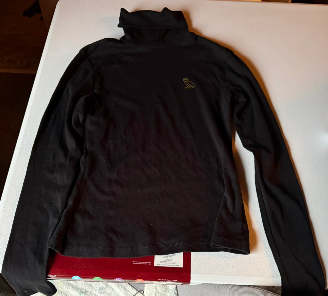 OVO Owl Black Turtleneck Small