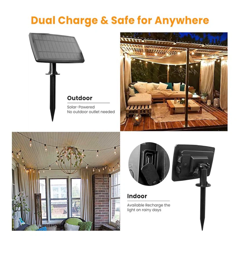100FT Solar String Lights Outdoor with Remote - New - photo 2