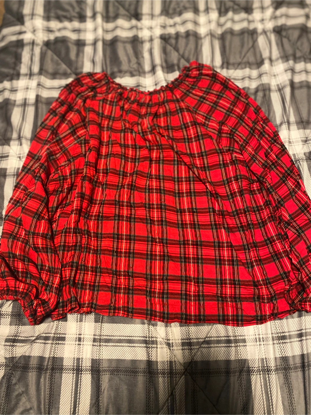 Women’s Old Navy Plaid Blouse Size XXL - photo 3