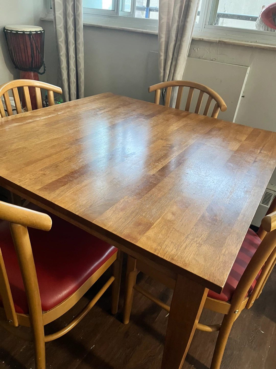 Dining set - square table & 4 chairs