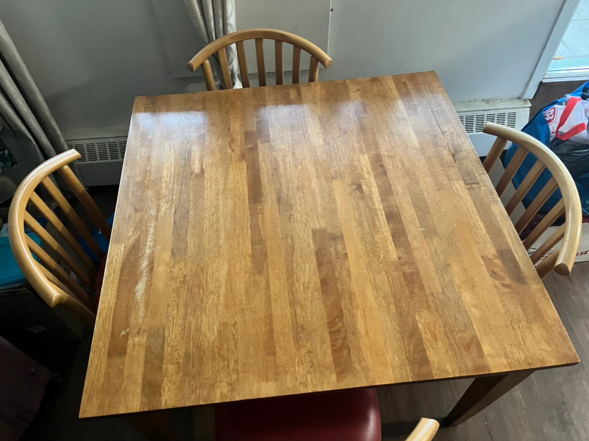Dining set - square table & 4 chairs - photo 3