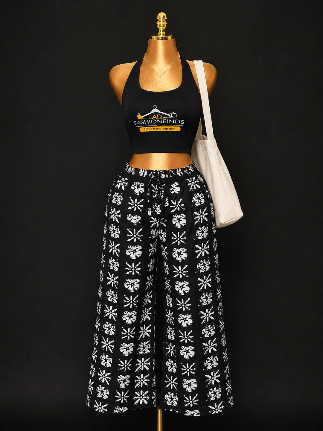 Fashion Finds Patterned Wide-Leg Lounge Pants
