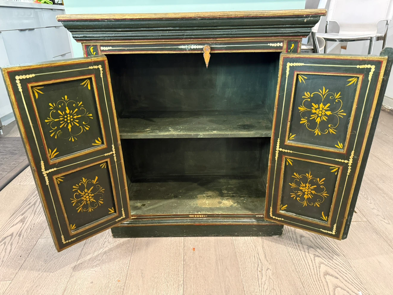 Hand-Painted Wooden Cabinet - photo 3