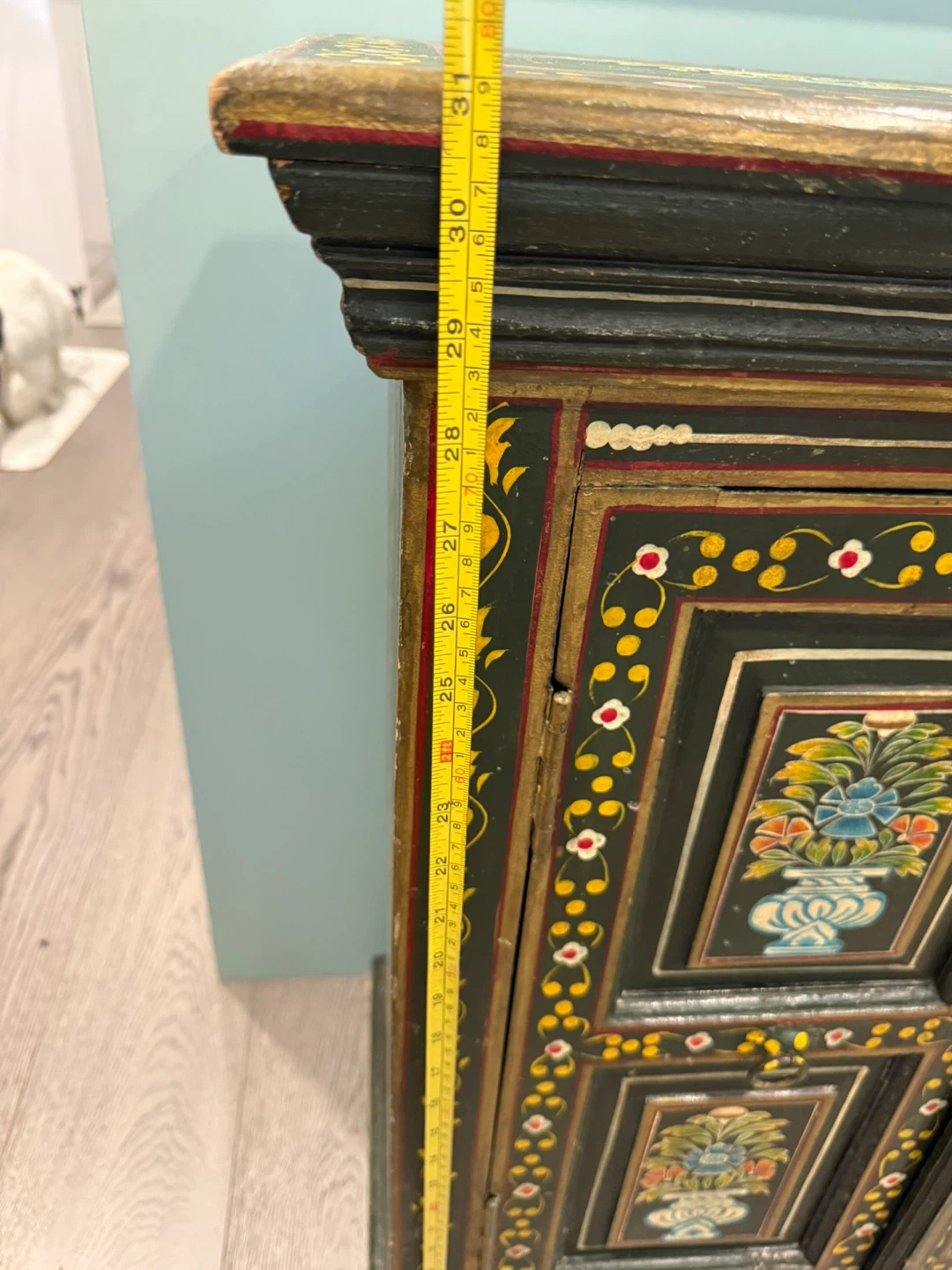Hand-Painted Wooden Cabinet - photo 4