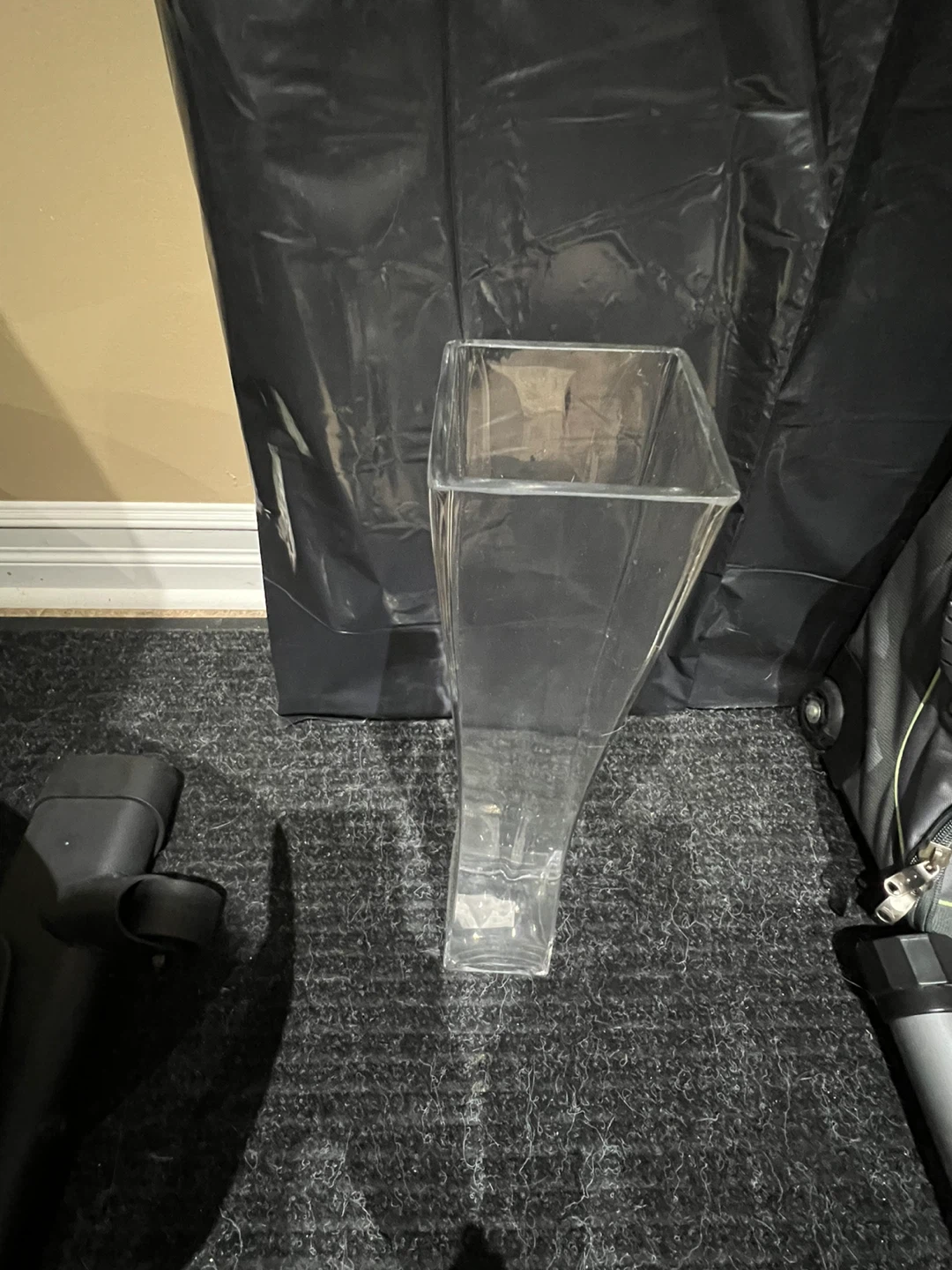 Clear Glass Tall Vase - photo 3