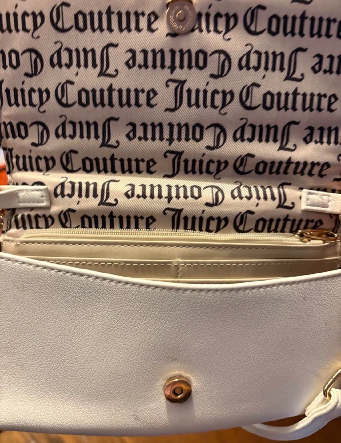 Juicy Couture White Rhinestone Clutch with Pearl Handle - photo 2