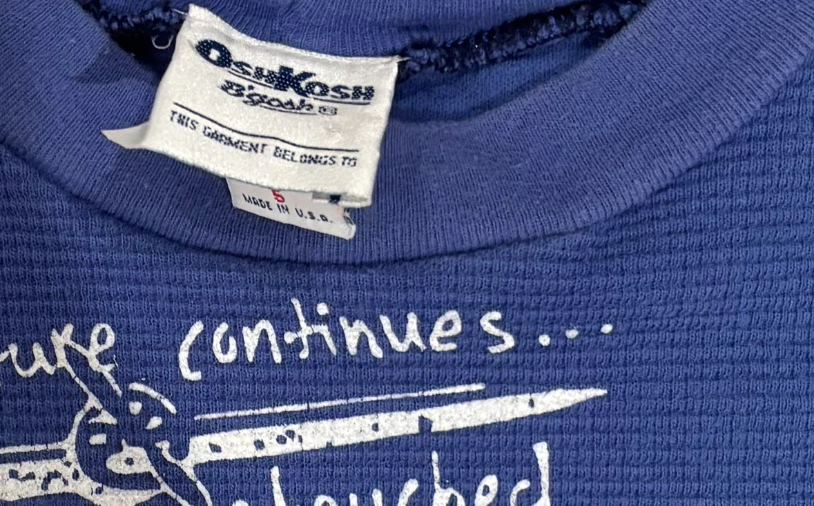 OshKosh B'gosh Vintage 90’s T-Shirt Size 5 Made in USA - photo 2
