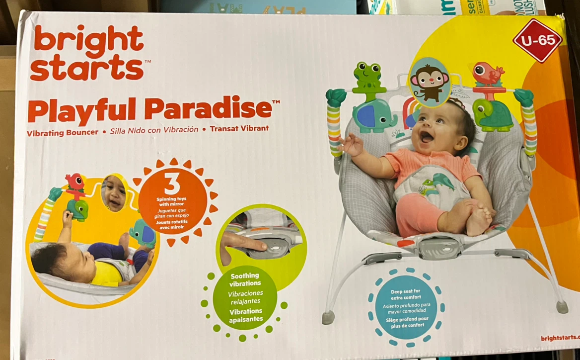 Bright Starts Playful Paradise Vibrating Bouncer