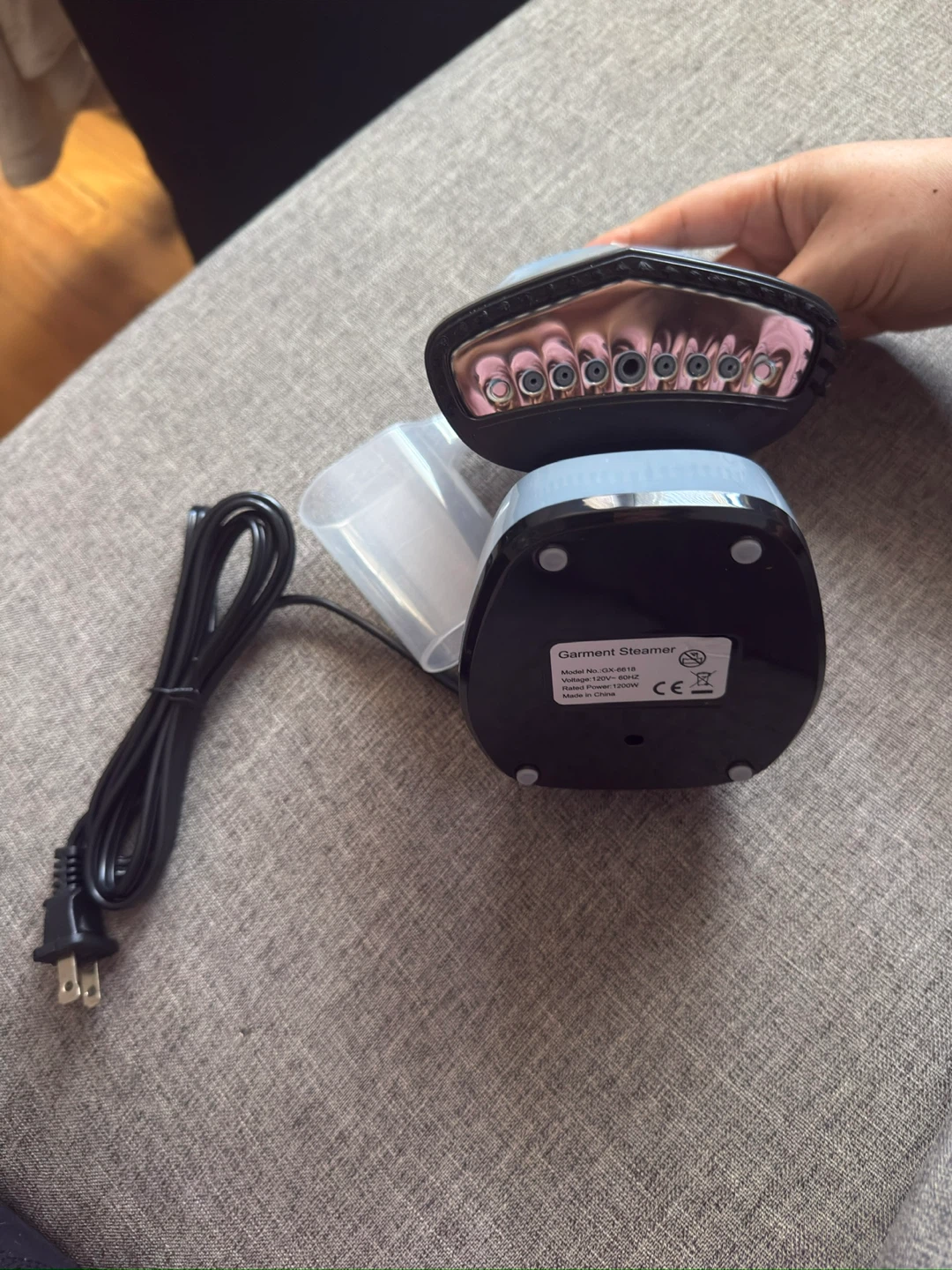 DEAL $20 Handheld Steamer for Clothes 1200W Blue - photo 2
