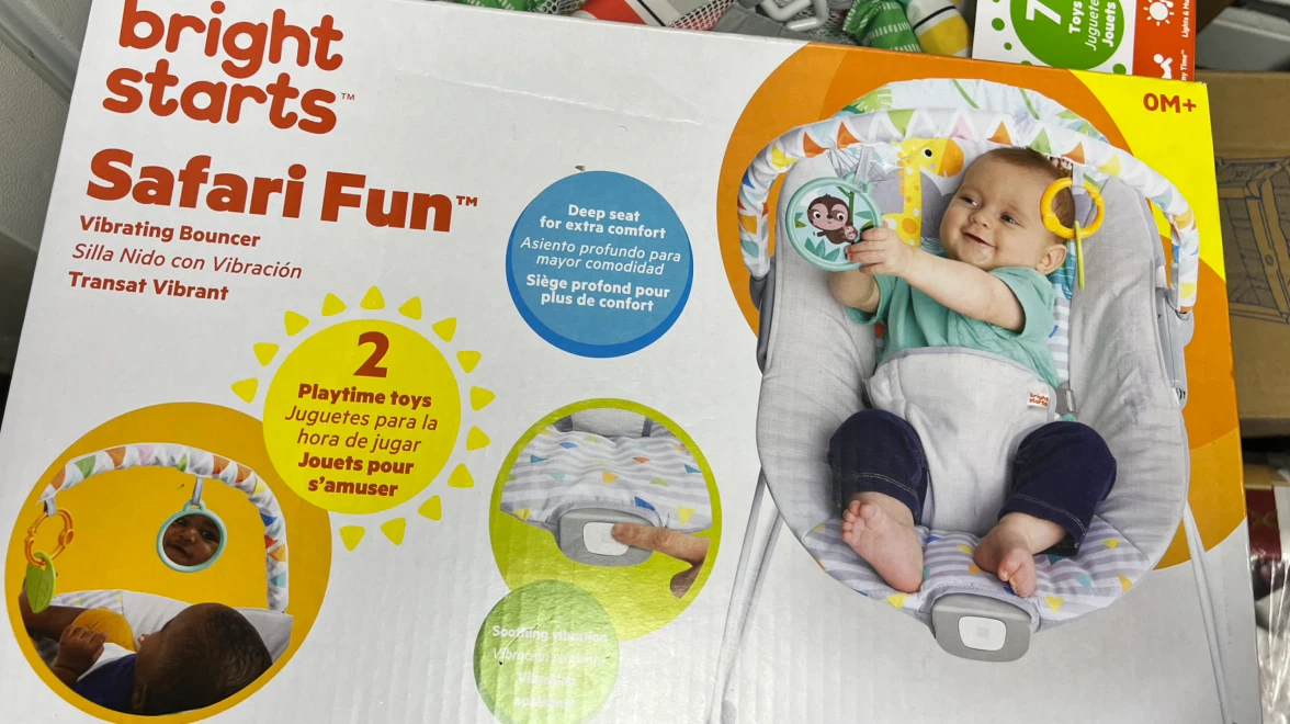 Bright Starts Safari Fun Vibrating Bouncer