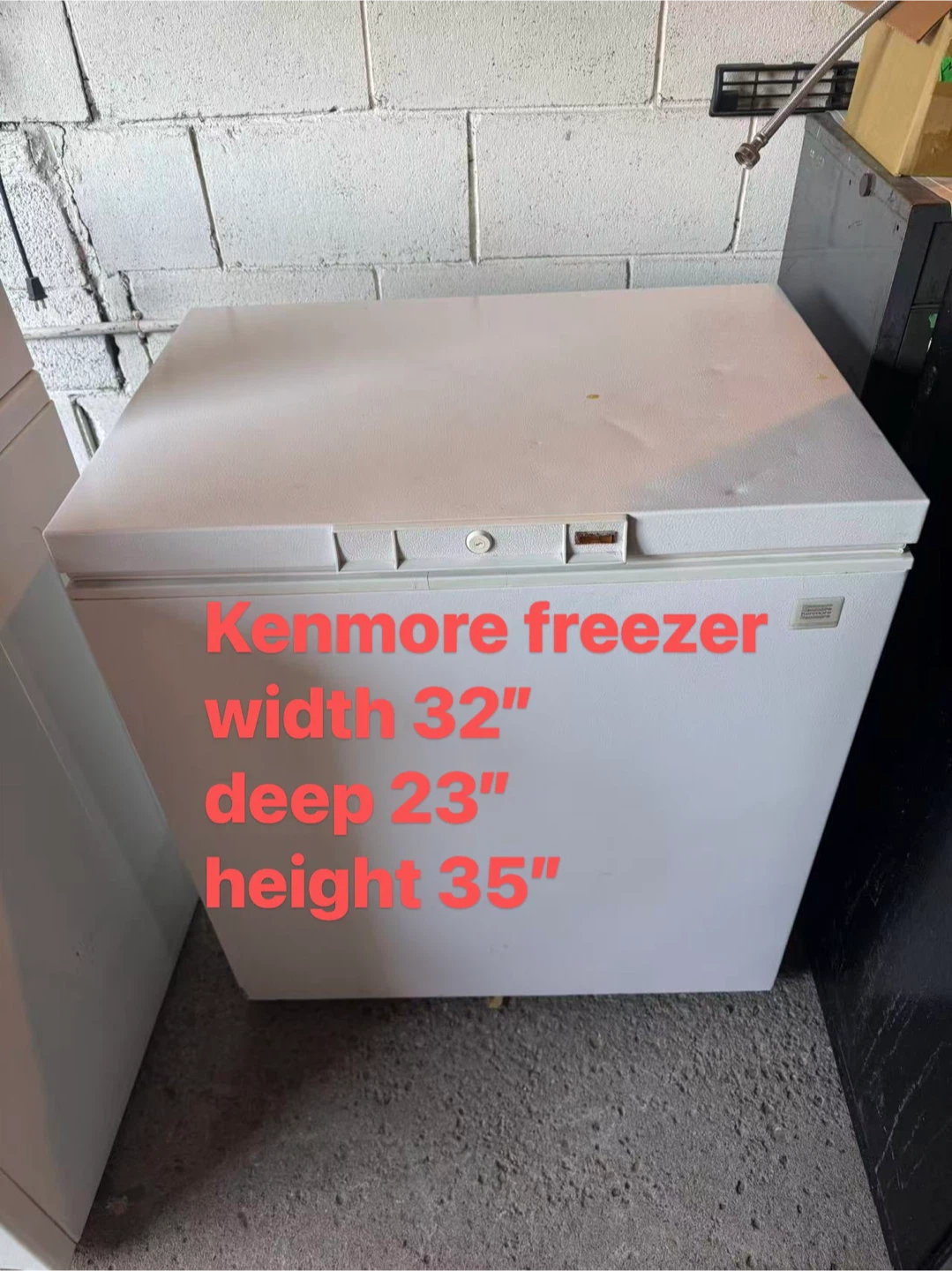 Good condition Kenmore Freezer $120