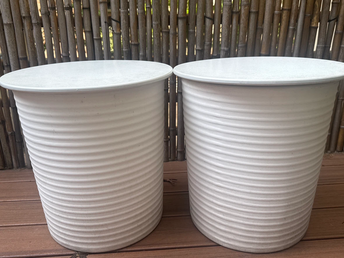 Room and Board Outdoor Side Tables/Cooler