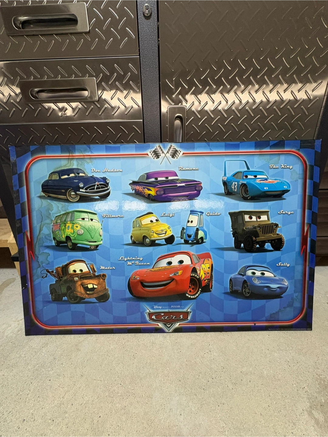 Disney Pixar Cars Wooden Poster