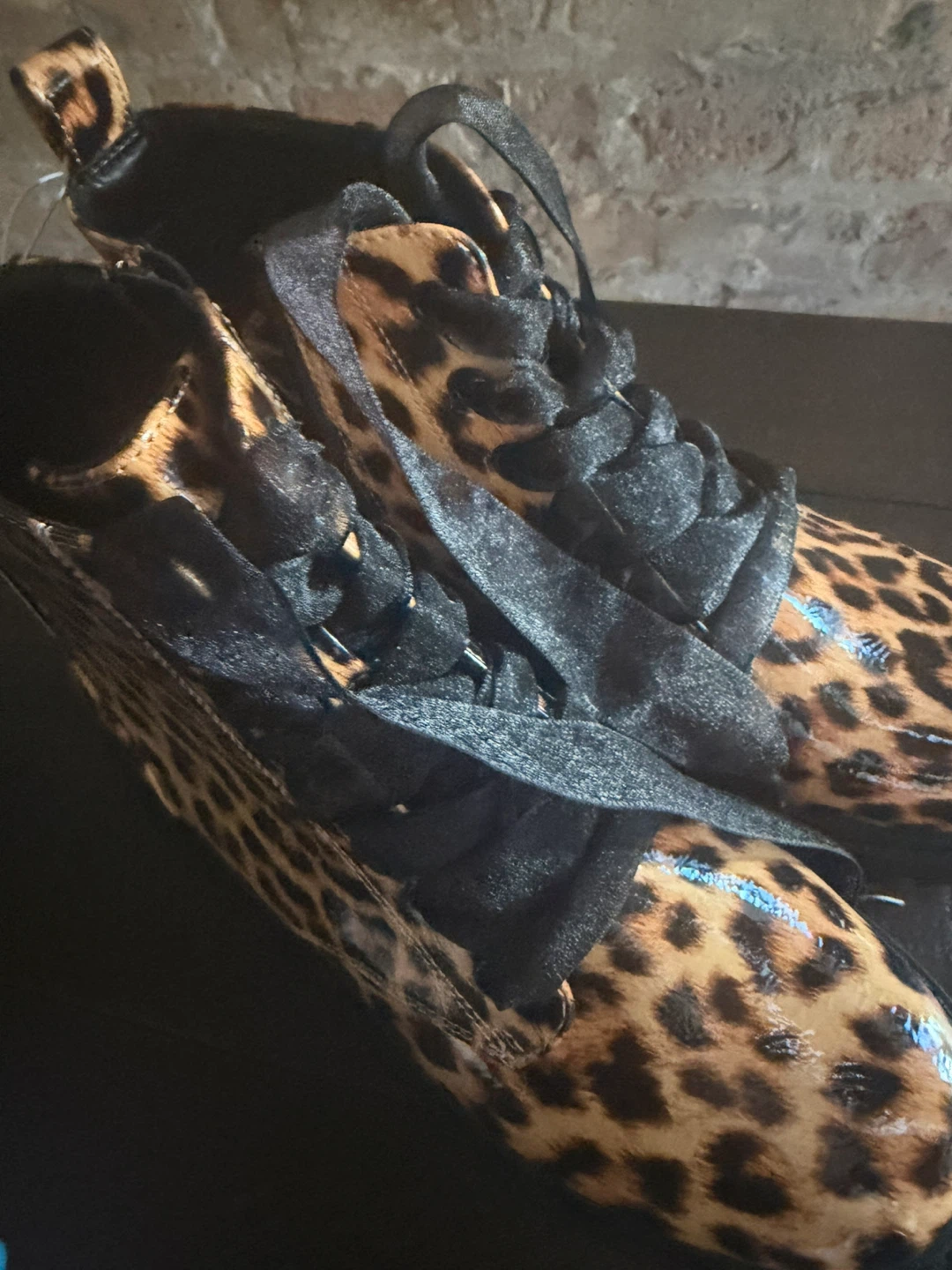 Size 4 girls Art Class Leopard Print Combat Boots - photo 3
