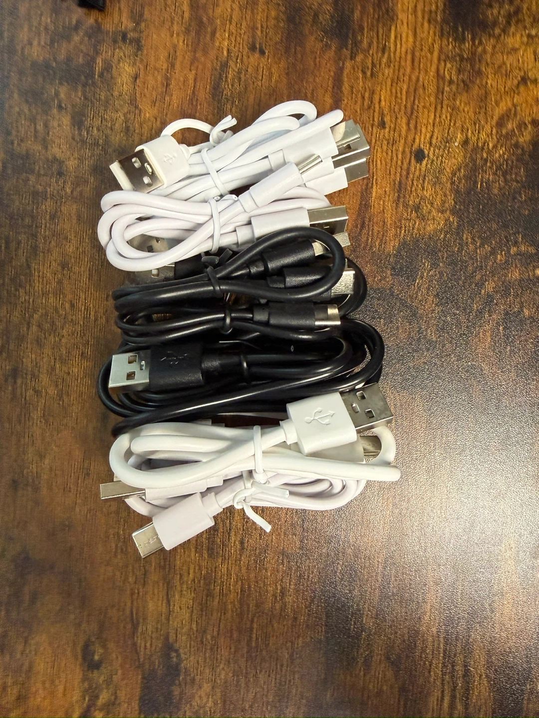 USB Charging Cables - Black and White