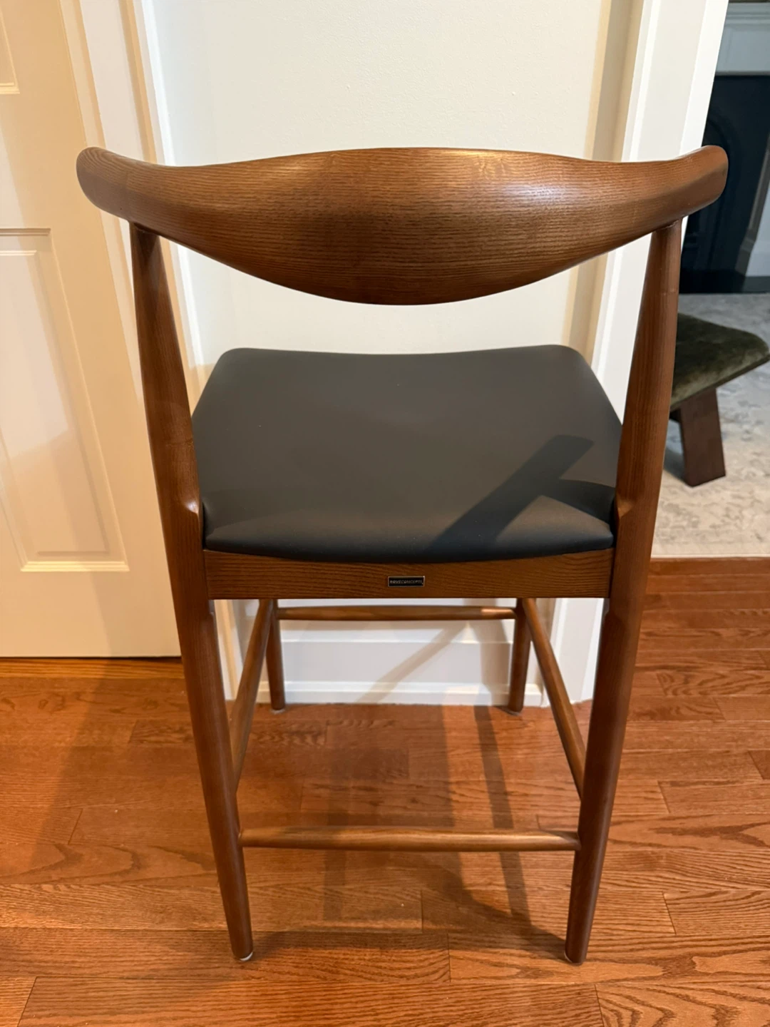 Rove Concepts Elbow Counter Stool- Jet Black, Walnut NEW - photo 3