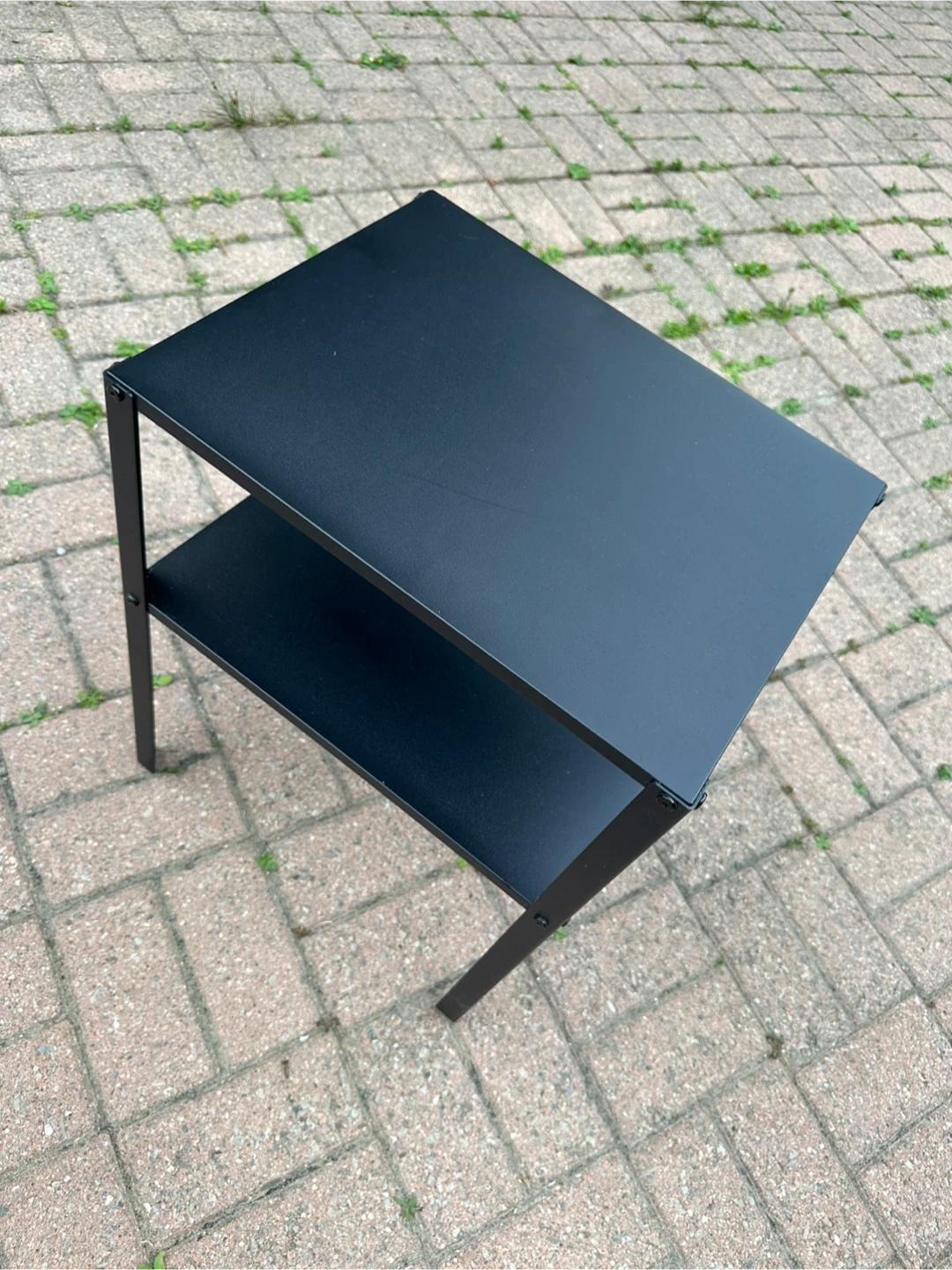 IKEA Black Two-Tiered Side Table - photo 2